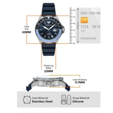 Buy Shop Emporio Armani World Explorer GMT Blue Dial Blue Rubber Strap Watch for Men - AR11592 USA Online