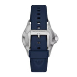Buy Shop Emporio Armani World Explorer GMT Blue Dial Blue Rubber Strap Watch for Men - AR11592 USA Online