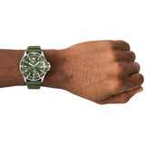 Buy Shop Emporio Armani World Explorer Green Dial Green Silicone Strap Watch for Men - AR11638 USA Online