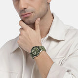 Buy Shop Emporio Armani World Explorer Green Dial Green Silicone Strap Watch for Men - AR11638 USA Online