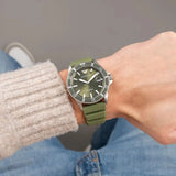 Buy Shop Emporio Armani World Explorer Green Dial Green Silicone Strap Watch for Men - AR11638 USA Online