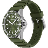 Buy Shop Emporio Armani World Explorer Green Dial Green Silicone Strap Watch for Men - AR11638 USA Online