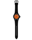 Buy Shop Emporio Armani World Explorer Orange Dial Black Silicone Strap Watch for Men - AR11684 USA Online