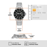 Buy Shop Emporio Armani World Explorer Solar Black Dial Silver Steel Strap Watch for Men - AR11787 USA Online