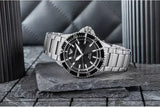 Buy Shop Emporio Armani World Explorer Solar Black Dial Silver Steel Strap Watch for Men - AR11787 USA Online