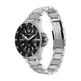 Buy Shop Emporio Armani World Explorer Solar Black Dial Silver Steel Strap Watch for Men - AR11787 USA Online