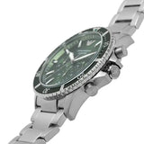 Buy Shop Emporio Armani World Explorer Solar Chronograph Green Dial Silver Steel Strap Watch for Men - AR11741 USA Online