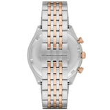 Buy Shop Emporio Armani Zeta Chronograph Quartz White Dial Two Tone Steel Strap Watch For Men - AR1998 USA Online