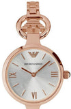 Buy Shop Emporio Armani Retro Quartz Silver Dial Rose Gold Steel Strap Watch For Women - AR1776 USA Online
