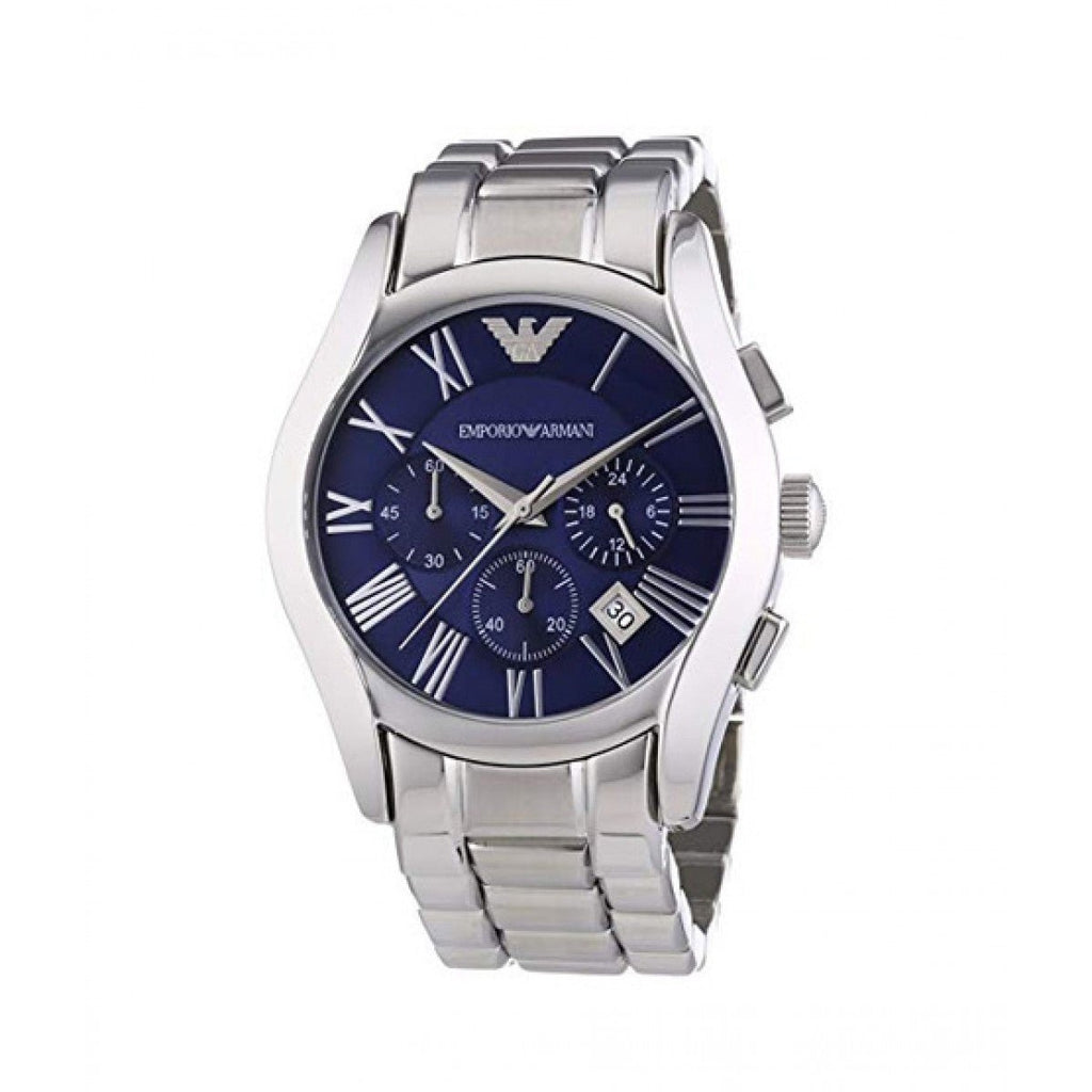 Buy Shop Emporio Armani Classic Blue Dial Silver Steel Strap Watch For Men - AR1635 USA Online