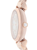 Buy Shop Emporio Armani Gianni T-Bar Mother of Pearl Dial Rose Gold Steel Strap Watch For Women - AR11203 USA Online