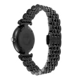 Buy Shop Emporio Armani Gianni T-Bar Quartz Black Mother of Pearl Dial Black Steel Strap Watch For Women - AR11268 USA Online