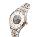 Buy Shop Emporio Armani Meccanico White Dial Two Tone Steel Strap Watch For Men - AR1921 USA Online