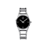 Buy Shop Calvin Klein Stately Black Dial Silver Steel Strap Watch for Women - K3G2312S USA Online