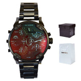 Buy Shop Diesel Mr Daddy 2.0 Chronograph Black Dial Black Steel Strap Watch For Men - DZ7395 USA Online