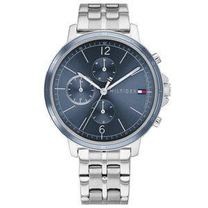 Buy Shop Tommy Hilfiger Casual Quartz Blue Dial Silver Steel Strap Watch For Women - 1782188 USA Online