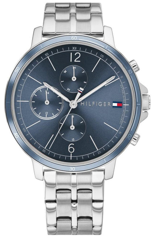 Buy Shop Tommy Hilfiger Casual Quartz Blue Dial Silver Steel Strap Watch For Women - 1782188 USA Online