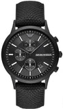 Buy Shop Emporio Armani Renato Chronograph Black Dial Black Nylon Strap Watch For Men - AR11457 USA Online