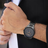 Buy Shop Hugo Boss Peak Black Dial Black Steel Strap Watch for Men - 1513814 USA Online