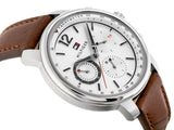 Buy Shop Tommy Hilfiger Landon Chronograph White Dial Brown Leather Strap Watch for Men - 1791531 USA Online