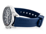 Buy Shop Tommy Hilfiger Mason Blue Dial Blue Rubber Strap Watch for Men - 1791791 USA Online