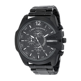 Buy Shop Diesel Mega Chief Chronograph Black Dial Black Steel Strap Watch For Men - DZ4283 USA Online