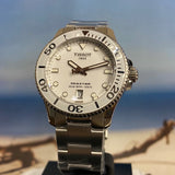 Tissot Seastar 1000 Lady White Dial Silver Steel Strap Unisex Watch - T120.210.11.011.00