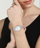 Buy Shop Fossil Jesse White Dial Silver Steel Strap Watch for Women - ES2362 USA Online