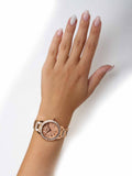Buy Shop Fossil Jesse Crystal Rose Gold Dial Rose Gold Steel Strap Watch for Women - ES3020 USA Online