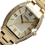 Buy Shop Fossil Wallace Gold Tone Dial Gold Steel Strap Watch for Women - ES3176 USA Online