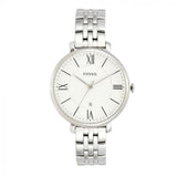 Buy Shop Fossil Jacqueline White Dial Silver Steel Strap Watch for Women - ES3433 USA Online