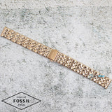 Buy Shop Fossil Jacqueline Rose Gold Dial Rose Gold Steel Strap Watch for Women - ES3632 USA Online