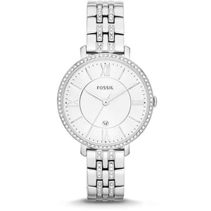 Buy Shop Fossil Jacqueline White Dial Silver Steel Strap Watch for Women - ES3545 USA Online