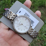 Buy Shop Fossil Jacqueline White Dial Silver Steel Strap Watch for Women - ES3631 USA Online