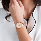 Buy Shop Fossil Tailor Rose Gold Dial Rose Gold Stainless Steel Strap Watch for Women - ES3713 USA Online
