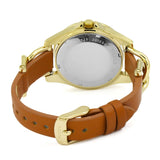 Buy Shop Fossil Riley Multifunction White Dial Orange Leather Strap Watch for Women - ES3723 USA Online