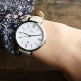 Buy Shop Fossil Jacqueline White Dial Beige Leather Strap Watch for Women - ES3793 USA Online