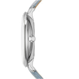 Buy Shop Fossil Jacqueline White Dial Light Blue Leather Strap Watch for Women - ES3821 USA Online
