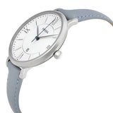 Buy Shop Fossil Jacqueline White Dial Light Blue Leather Strap Watch for Women - ES3821 USA Online