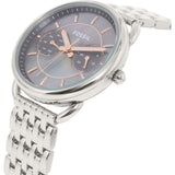 Buy Shop Fossil Tailor Mother of Pearl Black Dial Silver Steel Strap Watch for Women - ES3911 USA Online