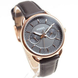 Buy Shop Fossil Tailor Grey Dial Grey Leather Strap Watch for Women - ES3913 USA Online
