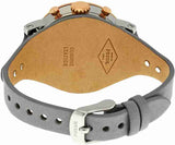 Buy Shop Fossil Original Boyfriend White Dial Light Blue Leather Strap Watch for Women - ES4045 USA Online