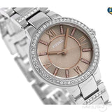 Buy Shop Fossil Virginia Taupe Dial Silver Steel Strap Watch for Women - ES4147 USA Online