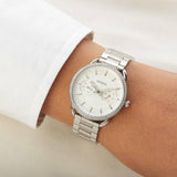 Buy Shop Fossil Tailor White Dial Silver Steel Strap Watch for Women - ES4262 USA Online
