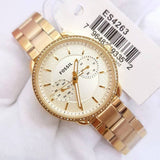Buy Shop Fossil Tailor Gold Dial Gold Steel Strap Watch for Women - ES4263 USA Online