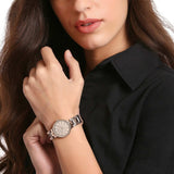 Buy Shop Fossil Virginia Pink Dial Pink Steel Strap Watch for Women - ES4482 USA Online