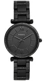 Buy Shop Fossil Carlie Black Dial Black Steel Strap Watch for Women - ES4488 USA Online