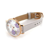 Buy Shop Fossil Jacqueline Mother of Pearl Dial Grey Leather Strap Watch for Women - ES4672 USA Online