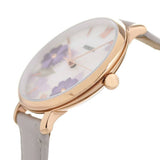 Buy Shop Fossil Jacqueline Mother of Pearl Dial Grey Leather Strap Watch for Women - ES4672 USA Online