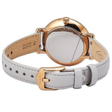 Buy Shop Fossil Jacqueline Mother of Pearl Dial Grey Leather Strap Watch for Women - ES4672 USA Online